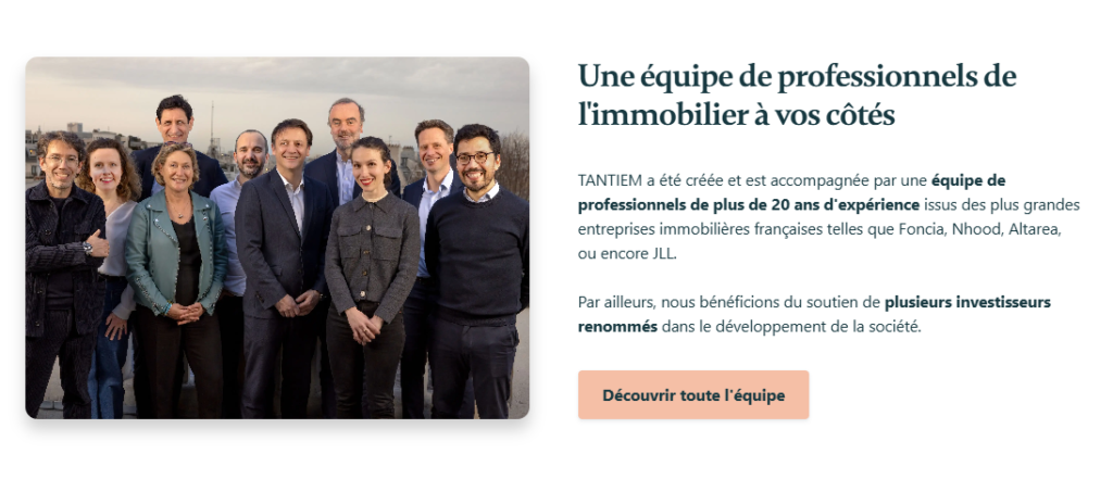 Presentation immobilier fractionne tantiem